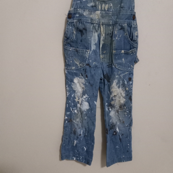 Vintage Levi's Denim 6 Boys Painting Overalls Kids - Picture 13 of 13